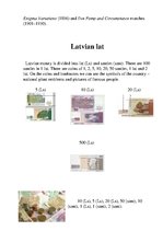 Presentations 'British and Latvian Money', 3.