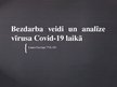 Presentations 'Bezdarba veidi un analīze vīrusa Covid-19 laikā', 1.