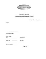 Research Papers 'E-komercijas biznesa modeļi Latvijā', 1.
