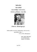 Research Papers 'Ernests Hemingvejs', 1.