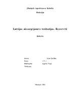 Research Papers 'Latvijas aizsargājamās teritorijas. Rezervāti', 1.