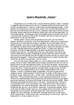 Essays 'Andra Menfelde "Adata"', 2.