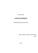 Research Papers 'Lotosa efekts', 1.