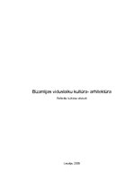 Research Papers 'Bizantijas viduslaiku kultūra - arhitektūra', 1.