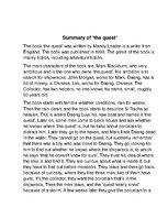 Essays 'Book "The Quest - Mandy Loader"', 2.