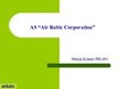 Presentations 'A/s "AirBaltic" korporatīvās sabiedriskās attiecības', 1.