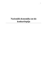 Research Papers 'Nacionālā ekonomika un tās konkurētspēja', 1.