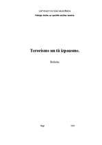 Research Papers 'Terorisms un tā izpausme', 1.