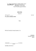 Samples 'Rīkojuma paraugs', 1.