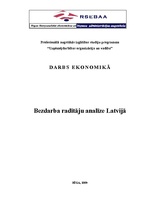 Research Papers 'Bezdarba rādītāju analīze Latvijā', 1.
