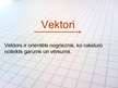 Presentations 'Vektori', 1.