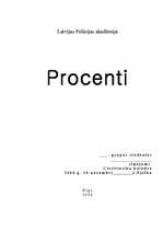 Research Papers 'Procenti', 1.