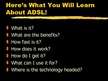 Presentations 'ADSL (Asymmetric Digital Subscriber Line)', 2.