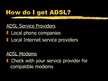 Presentations 'ADSL (Asymmetric Digital Subscriber Line)', 13.