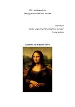 Summaries, Notes 'Mākslas darba apraksts par Mona Lisa', 1.