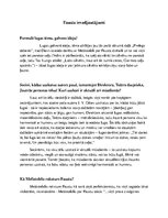 Summaries, Notes 'Johans Volfgangs Gēte "Fausts". Ievadjautājumi', 1.