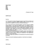 Example of motivation letter for university application