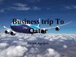 Presentations 'Business Trip to Qatar', 1.