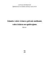 Research Papers 'Islandes valsts vēstures galvenie notikumi, valsts iekārta un apdzīvojums', 1.