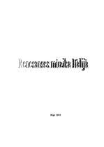 Summaries, Notes 'Renesanses mūzika Itālijā', 1.