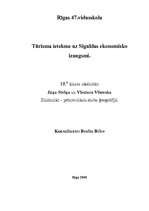 Research Papers 'Tūrisma ietekme uz Siguldas ekonomikas izaugsmi', 1.