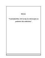 Research Papers 'Uzņēmējdarbības vide Latvijā, tās raksturojums un pasākumi vides uzlabošanā', 1.