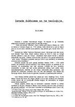 Research Papers 'Ievads Sikhismā un tā teoloģijā', 1.