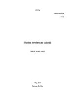 Research Papers 'Modes tendences valodā', 1.