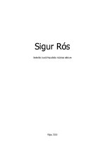 Research Papers 'Mūzikas grupa "Sigur Ros"', 1.