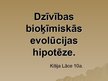 Presentations 'Dzīvības bioķīmiskās evolūcijas hipotēze', 1.