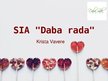 Presentations 'SIA "Daba rada"', 1.