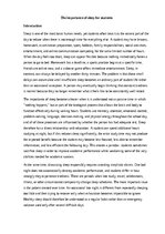 Essays 'The importance of sleep for students', 1.