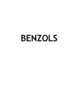 Summaries, Notes 'Benzols', 1.