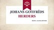 Research Papers 'Johans Gotfrīds Herders', 1.