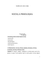 Summaries, Notes 'Sociālā psiholoģija', 1.
