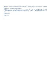 Research Papers 'Biznesa uzņēmums un vide AS "Madara Cosmetics"', 1.