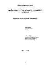 Research Papers 'Svešvalodu loma mūsdienu Latvijā un Madonā', 1.