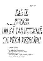 Research Papers 'Kas ir stress, un kā tas ietekmē mūsu veselību', 1.