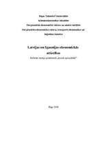 Research Papers 'Latvijas un Igaunijas ekonomiskās attiecības', 1.