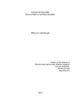 Research Papers 'Pētījums mārketingā - Guttas sulu cenas, sadales kanāli, tirgus, mārketinga darb', 12.