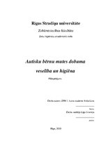 Research Papers 'Autisms un mutes dobuma veselība', 1.