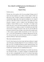 Essays 'Book Report "How to Bake Pi Eugenia Cheng"', 1.