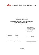 Research Papers 'Darba samaksas organizācija un uzskaite uzņēmumā', 1.