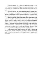 Essays 'Are today's teenagers really the worst part of our society?', 1.