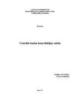 Research Papers 'Centrālo banku loma Baltijas valstīs', 1.