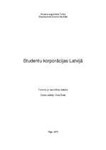 Summaries, Notes 'Studentu korporācijas Latvijā', 1.