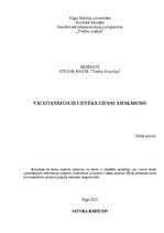 Research Papers 'Vai eitanāzija ir cilvēka cieņas aizskārums', 1.