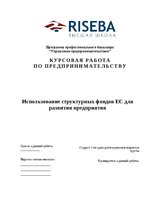 Research Papers 'Использование структурных фондов ЕС для развития предприятия', 1.