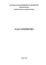 Research Papers 'Galvanometrs', 1.