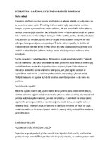 Summaries, Notes 'Literatūra – lasīšana, izpratne un radošā domāšana', 1.